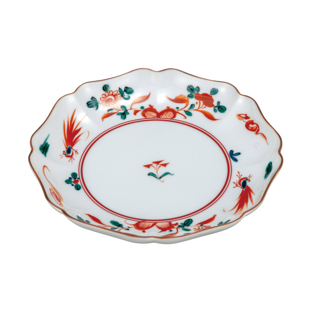 6.5号皿・呉須赤絵