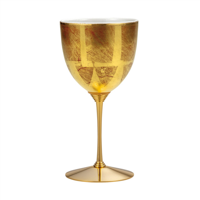 ワインカップ・金箔彩赤