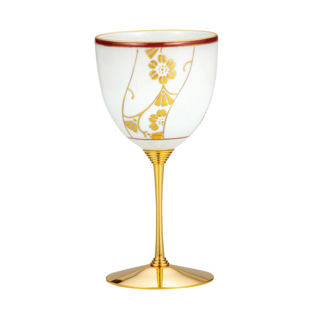 ワインカップ・本金捻白粒鉄仙文