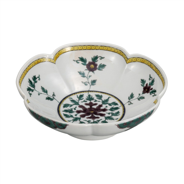 7号鉢・色絵牡丹図