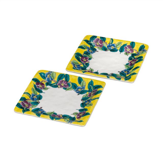 6号ペア皿・吉田屋椿