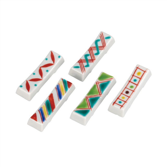 箸置・色絵小紋