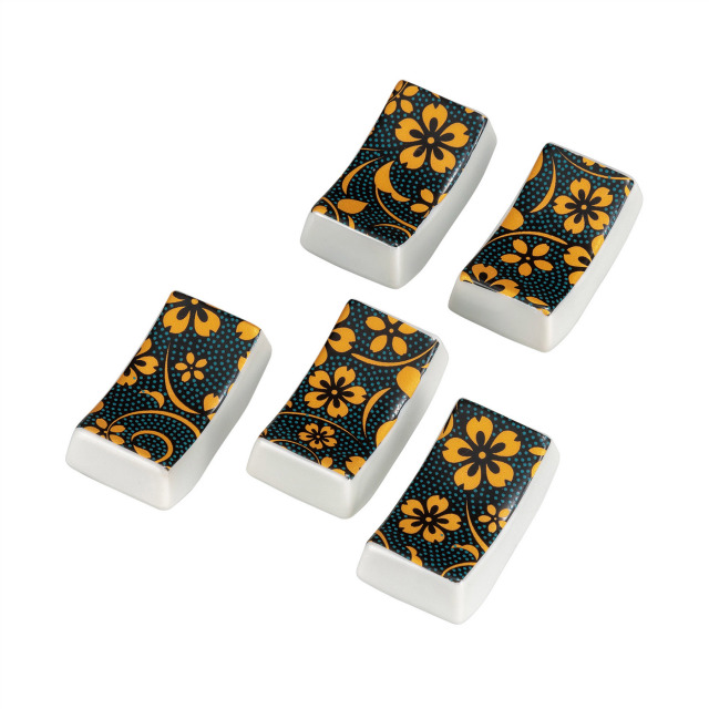 箸置（角）・青粒桜