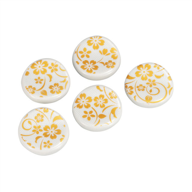 箸置（丸）・白粒桜