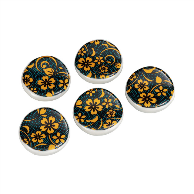 箸置（丸）・青粒桜