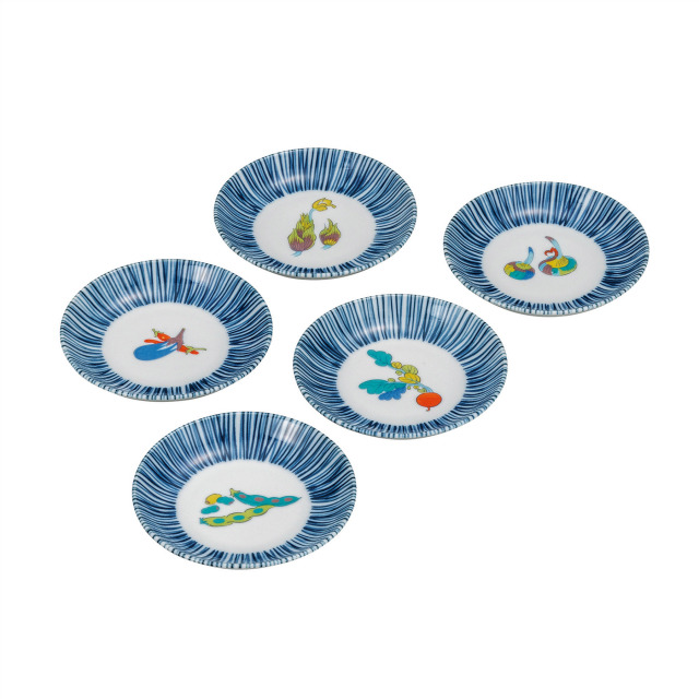 3.8号皿揃・野菜文