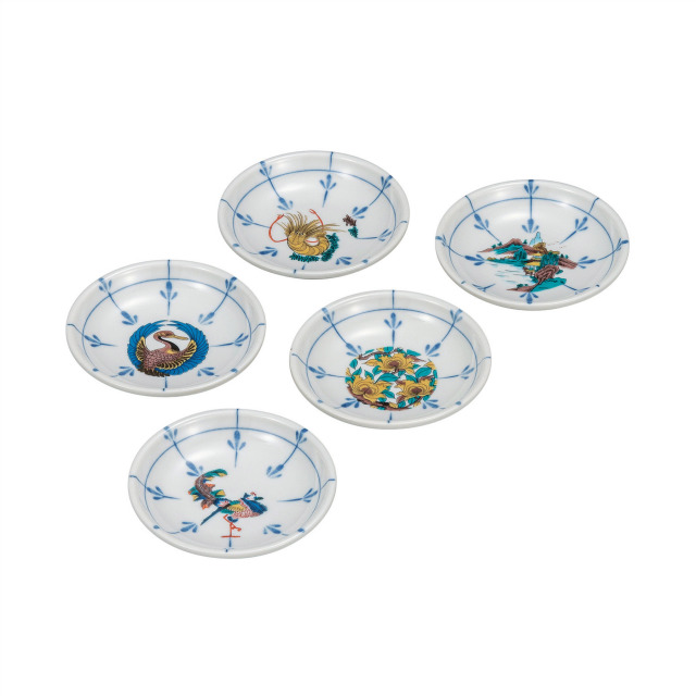 3.2号皿揃・古九谷鳳凰