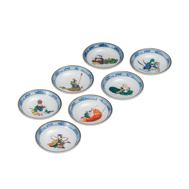 3号皿揃・七福神