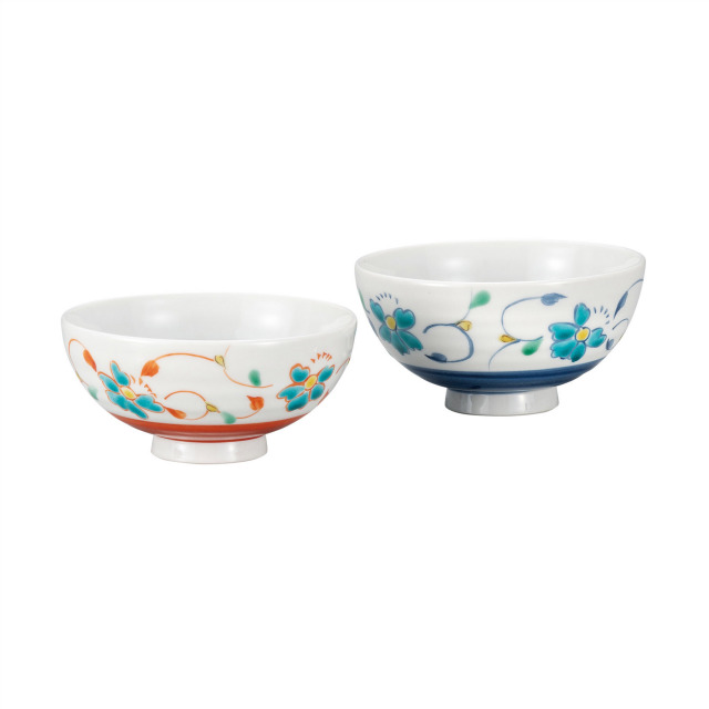 組飯碗・花唐草