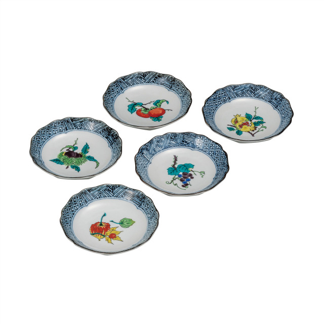 4.2号皿揃・果実絵変り