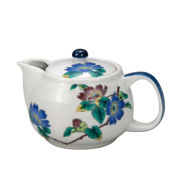 ポット急須・山茶花（網付）