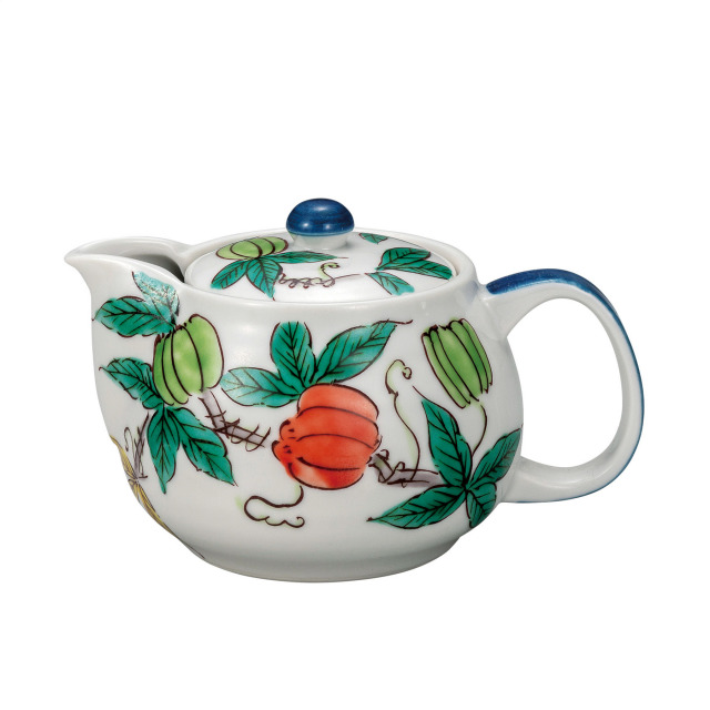 ポット急須・からす瓜（網付）