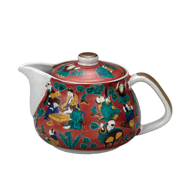 ポット急須・木米（網付）