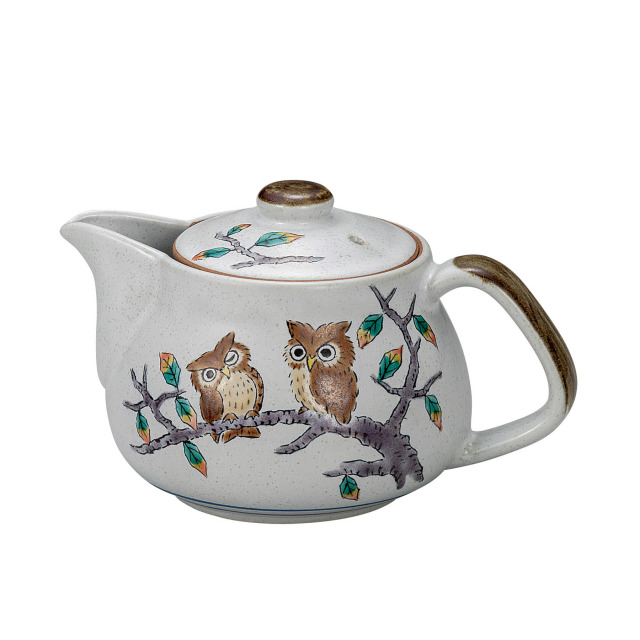 ポット急須・ふくろう（網付）