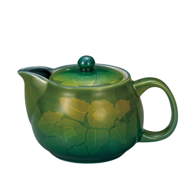 ポット急須・銀山茶花（網付）