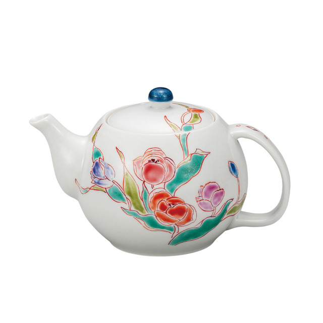 ポット急須・チューリップ（網付）