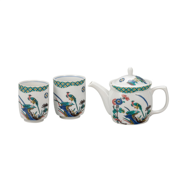 くつろぎ揃・古九谷花鳥（網付）