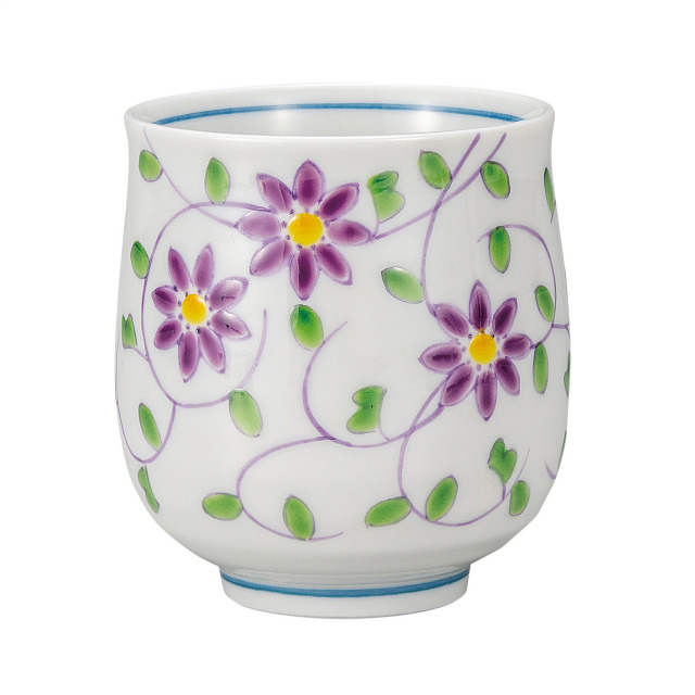 湯呑・花唐草文