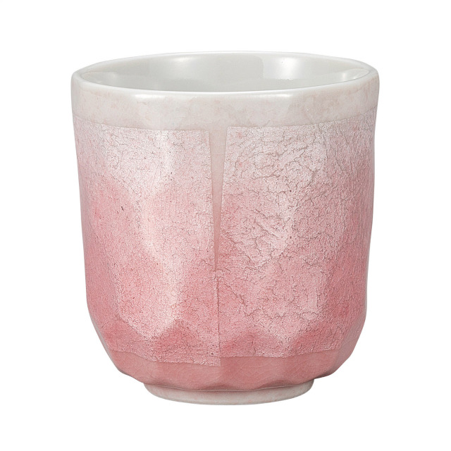 湯呑・銀彩（ピンク）