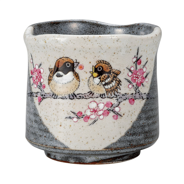 大湯呑・すずめ