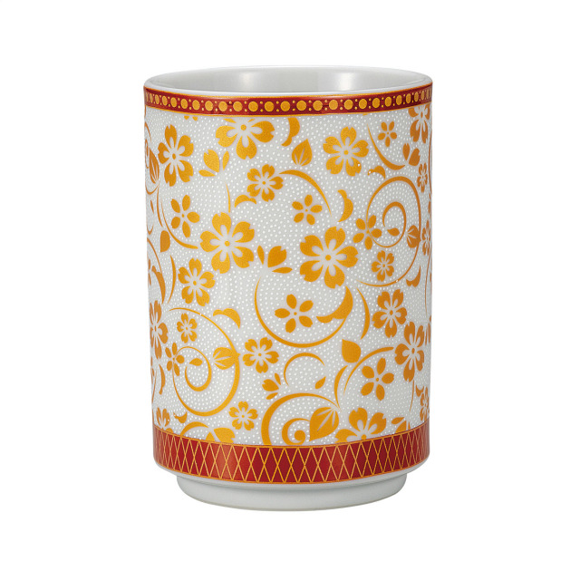 大湯呑・白粒桜