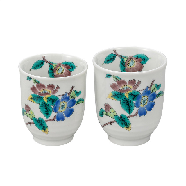 組湯呑・山茶花