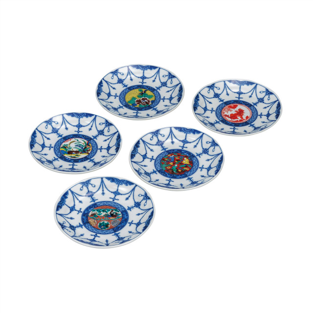 5.2号皿揃・時代絵