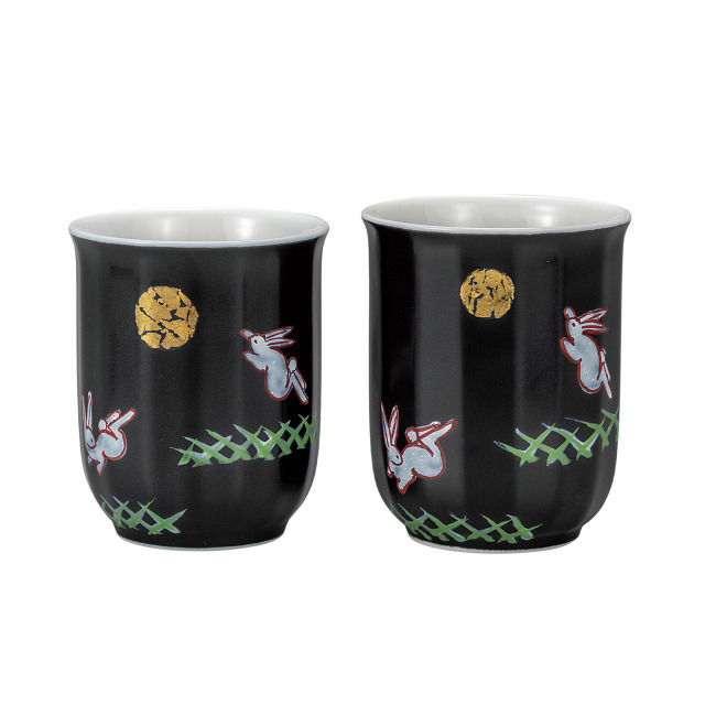 組湯呑・月うさぎ