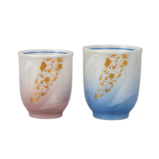 組湯呑・銀彩金チラシ