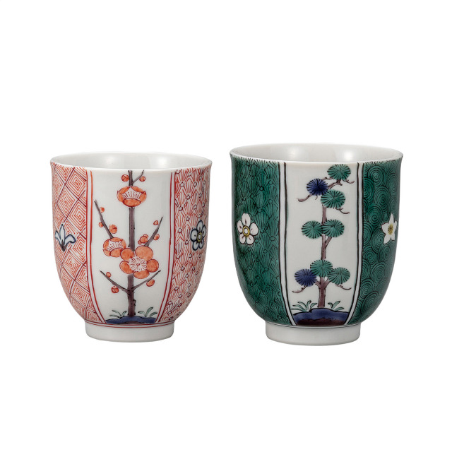 組湯呑・割取松竹梅