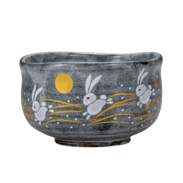 抹茶碗・はねうさぎ