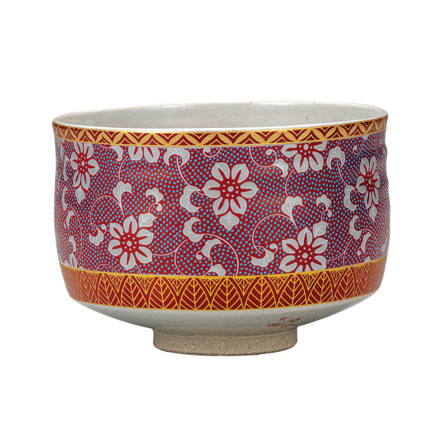 抹茶碗・鉄仙紋