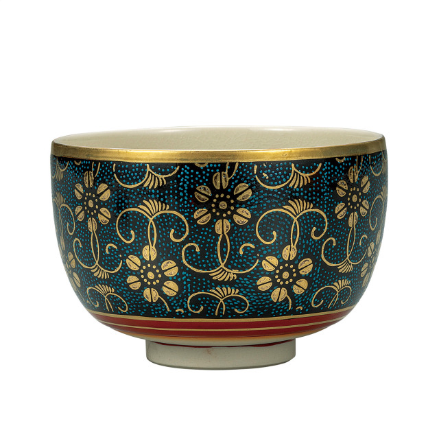 抹茶碗・青粒鉄仙