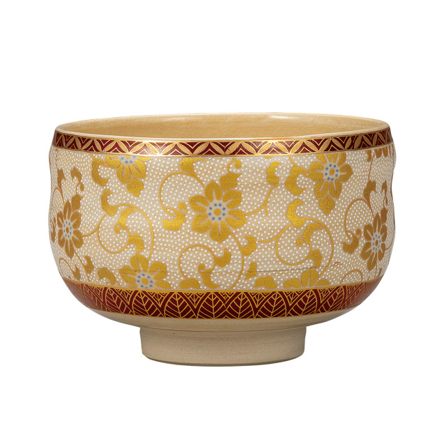 抹茶碗・白粒鉄仙