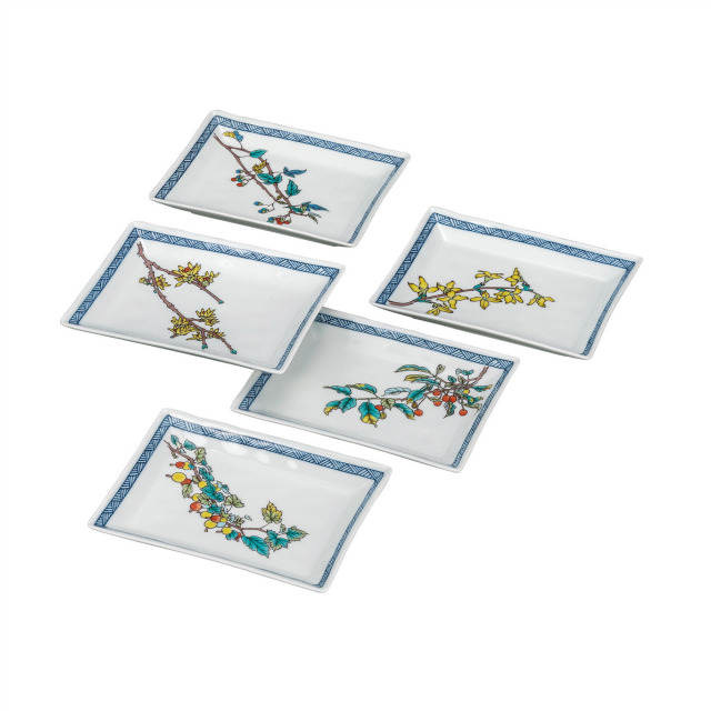 5.8号皿揃・果実絵変り