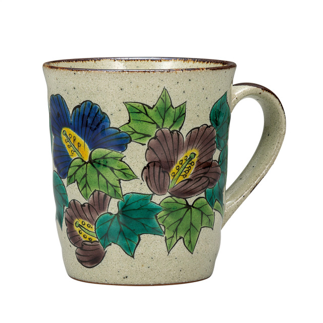マグカップ・色絵芙蓉