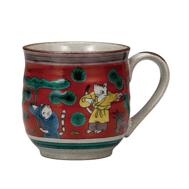 マグカップ・ねこ木米