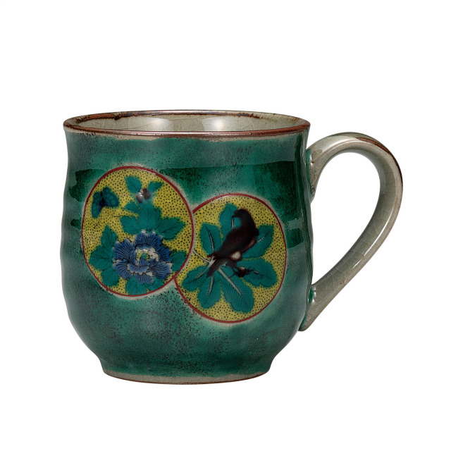 マグカップ・グリーン丸紋