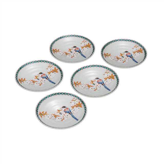 5.2号皿揃・花鳥