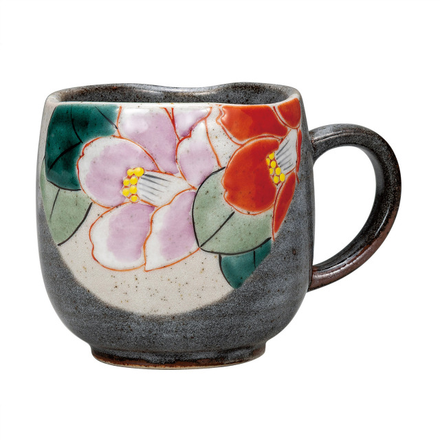 マグカップ・紅白椿