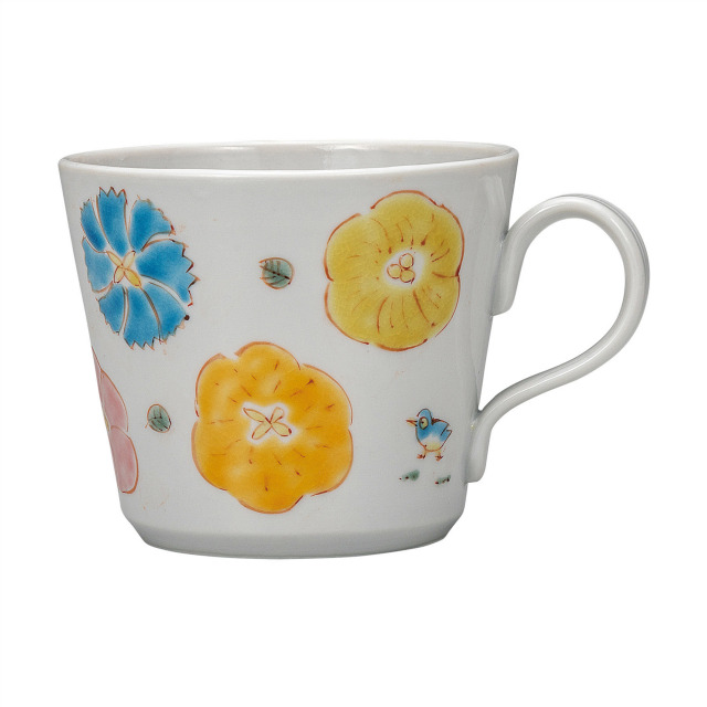 マグカップ・花に小鳥 