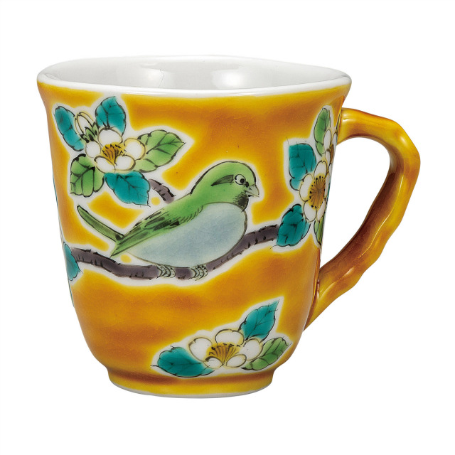 マグカップ・吉田屋山茶花鳥 