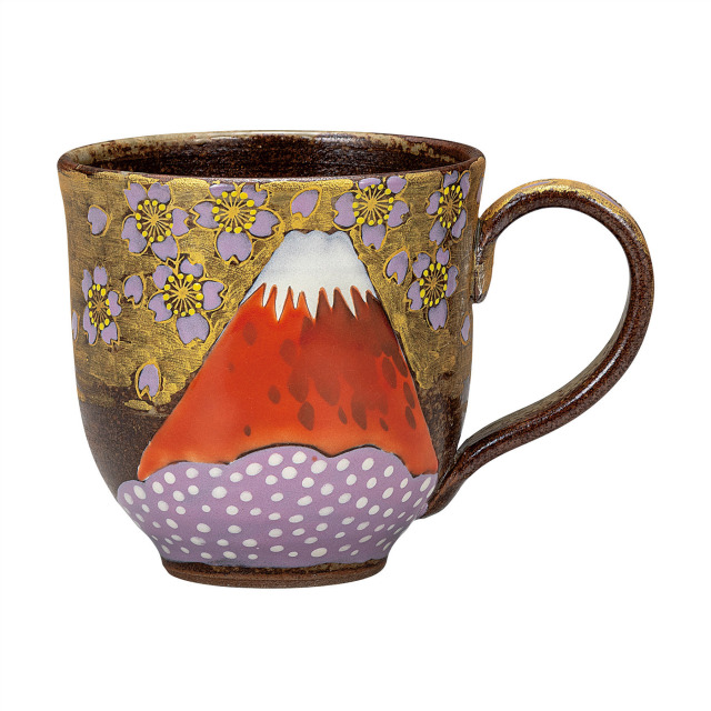 マグカップ・金雲桜富士 