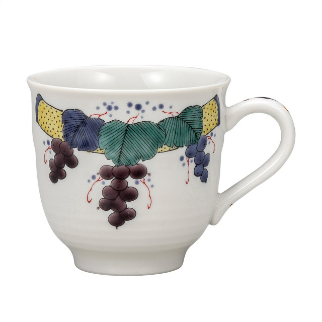 マグカップ・色絵ぶどう文 