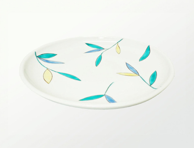 6寸皿 笹の葉 かぶらきでしか買えない