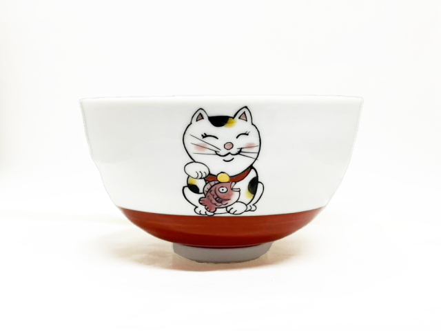 猫とねずみ飯碗1