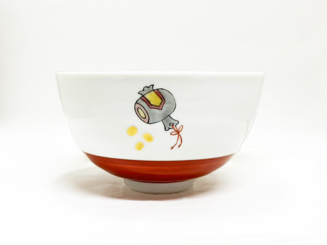 猫とねずみ飯碗2