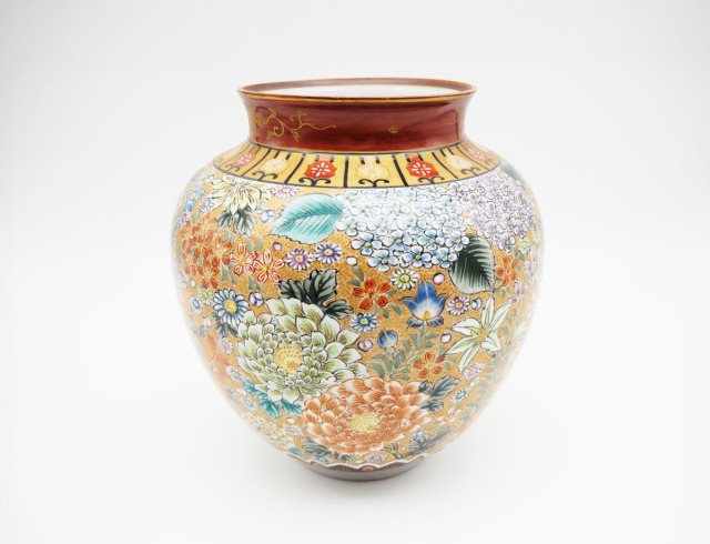 青木木米  九々鱗  花掛  花瓶  華瓶 青木木米 九々鱗 花掛 花瓶 華瓶