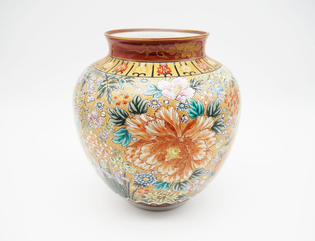 青木木米  九々鱗  花掛  花瓶  華瓶 鏑木花詰 花瓶 / 羽利清胡 かぶらきでしか買えない