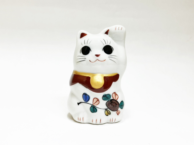 招き猫小菊左前